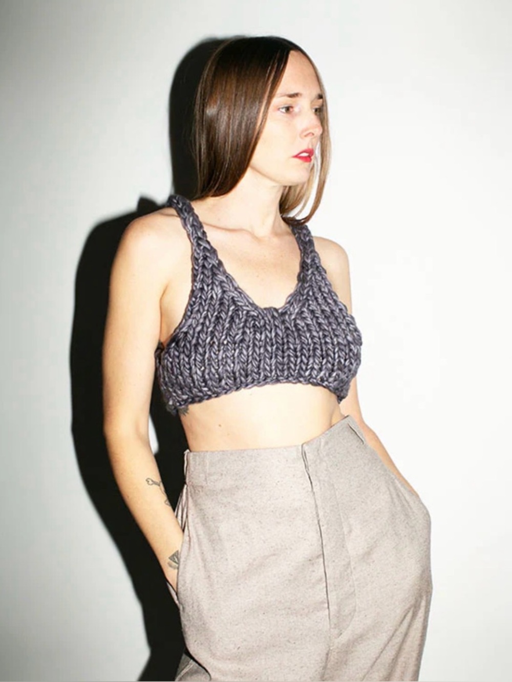 Sold out Nia Thomas knit top- light purple